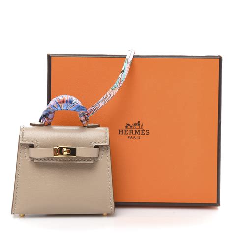 hermes mini bag charm